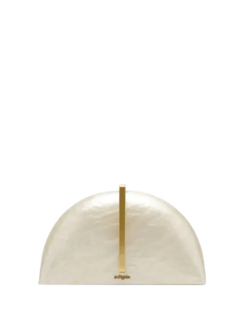 Cult Gaia Laguna clutch bag Neutrals HDBCL28820AC1889BODY100ACRYLICHW100BRASSPLATEDMETAL