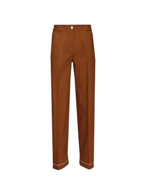 Forte Forte poplin pajama trousers Brown 14833