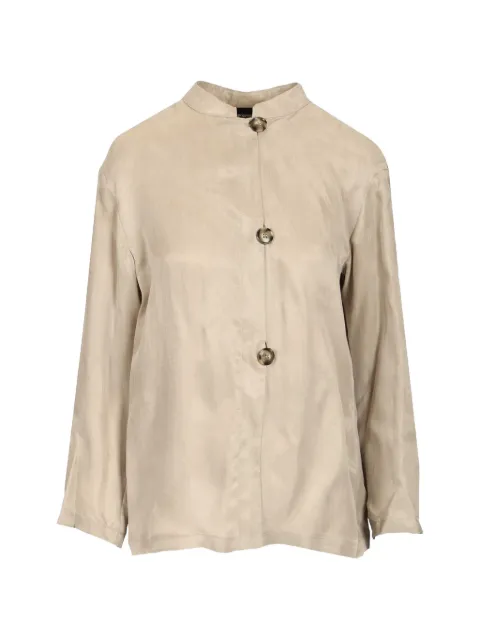 Emporio Armani buttoned long-sleeve shirt Neutrals EW005082AF20900