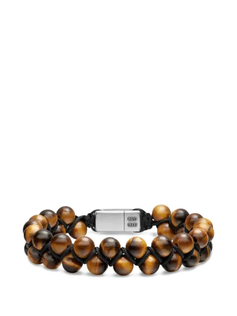 David Yurman spiritual beads two row woven bracelet Brown B35399MSSBTE