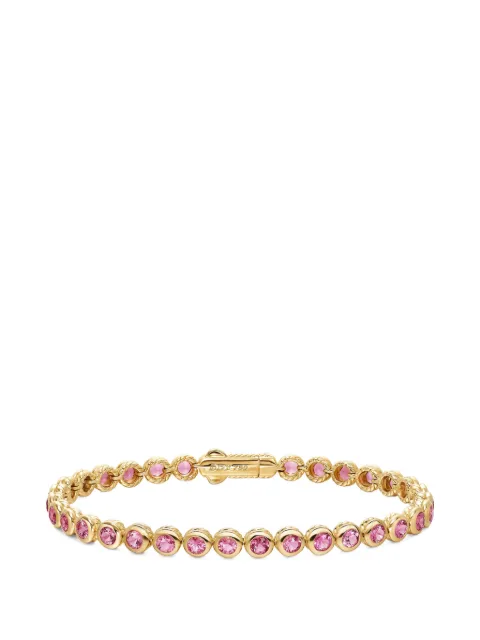 David Yurman bezel set tennis bracelet Gold B1808688APT