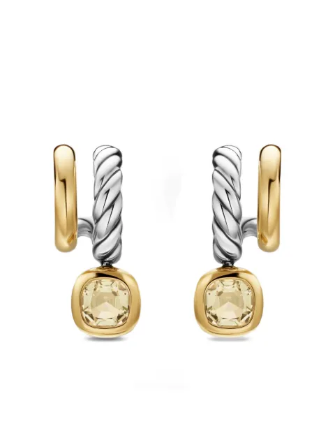 David Yurman DY Mercer® color two row drop earrings Silver E19039S8ACC