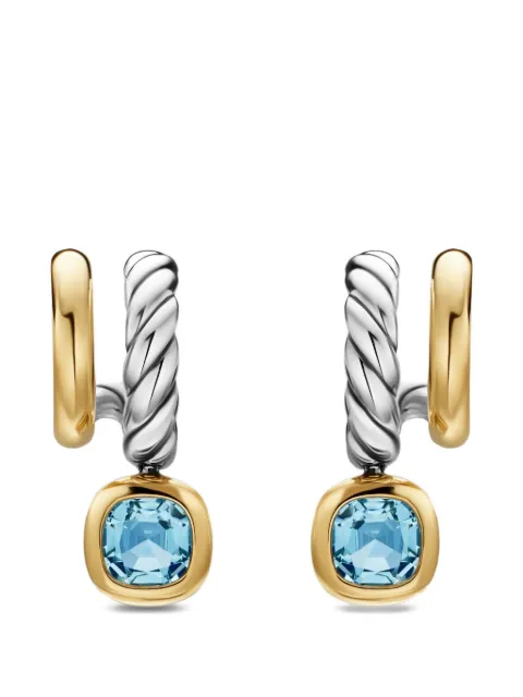 David Yurman DY Mercer® color two row drop earrings Silver E19039S8ALZ