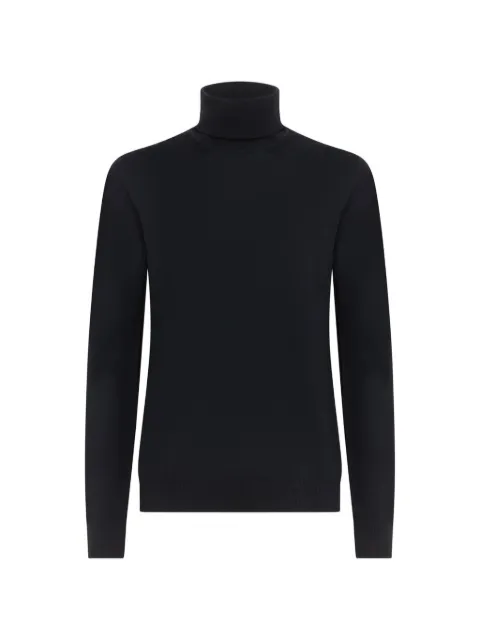 ALPHA STUDIO roll-neck knitwear Blue AU3012G