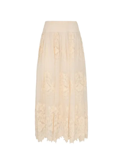 ZIMMERMANN Luna lace maxi skirt Neutrals 6029SS261