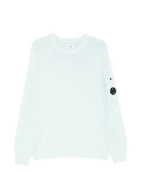 C.P. Company logo-patch sweater Blue 20CMKN105A006323O804