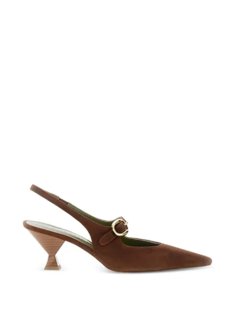 MARIA LUCA buckle-slingback pumps Brown DL45005A23012502