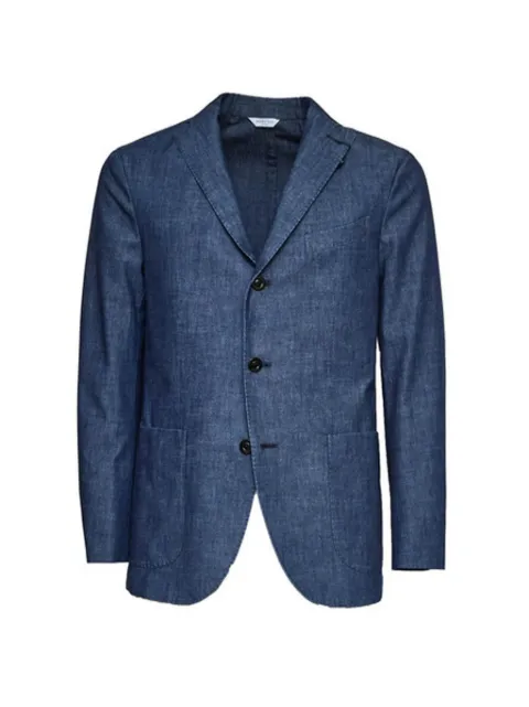Boglioli buttoned blazer Blue N2902EWSB6016