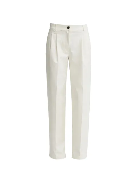 Calvin Klein pleat-detail trousers White LV044D664GYAS