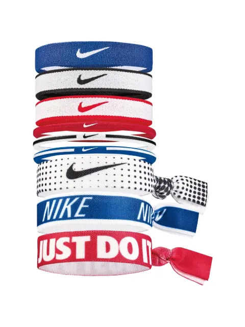 Nike mixed logo 9 set headband White NJNK8925