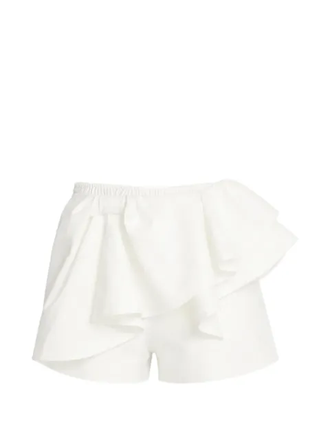 SHUSHU/TONG ruffled mini skirt White FSDFSK05ZEP401WH100