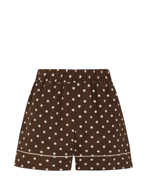 P.A.R.O.S.H. polka-dot silk shorts Brown D210050ZSBILLO