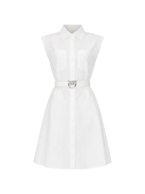 PINKO belted sleeveless mini dress White 103111A2LD