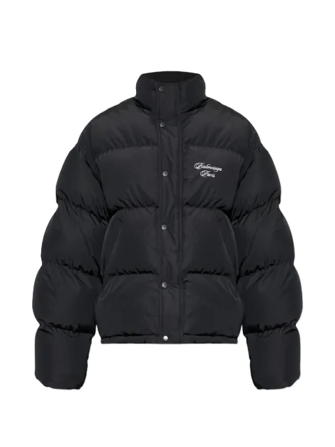 Balenciaga logo quilted puffer jacket Black 857732TPQ38