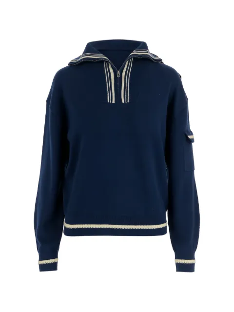 Guest In Residence Jibo polo-collar sweater Blue W41430RMNVY