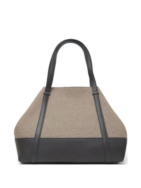 Peserico two-tone maxi tote bag Neutrals S38379C0RCC830