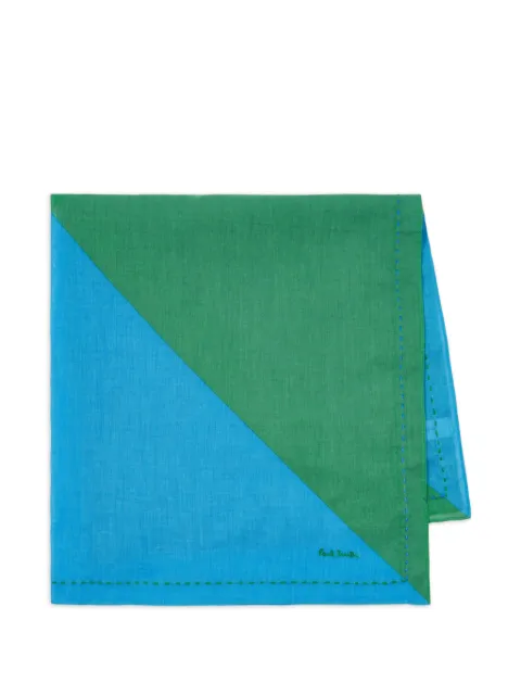 Paul Smith colour-block scarf Green M1A150MU958