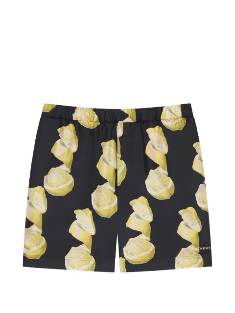 Givenchy plage-print swimshorts Black BMA0111YDV