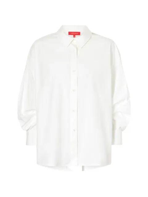 Carolina Herrera balloon-sleeve pleated-back shirt White ICN11N212SCT