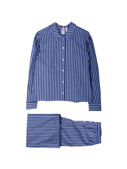 Polo Ralph Lauren ruffled striped pajama set Blue 4P0374