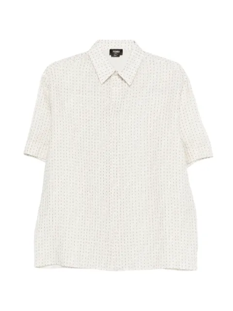 FENDI striped shirt Neutrals FS0795AU7N