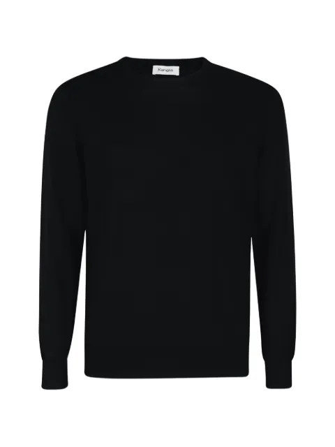 Kangra fine-knit crew-neck sweater Black S6K303401
