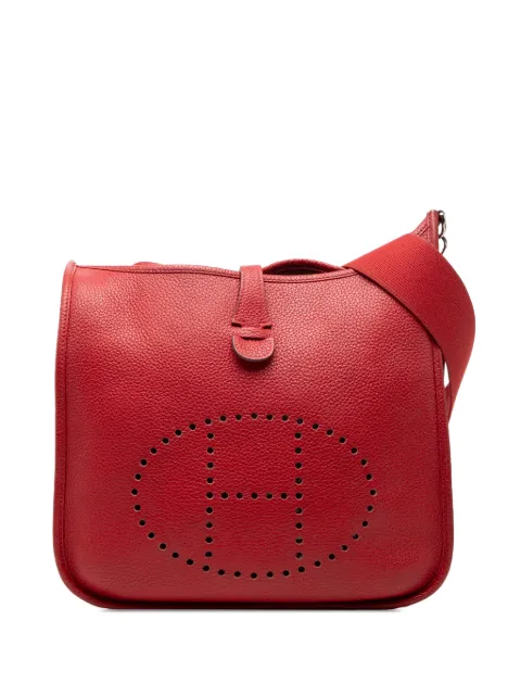 Hermès Pre-Owned 2012 Clemence Evelyne III 29 crossbody bag Red E80O65EH8GAV6RS2