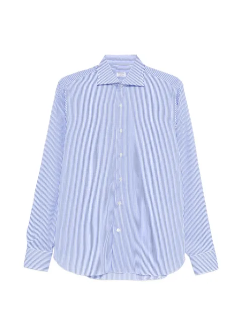 BORRIELLO NAPOLI stripe shirt Blue 21019