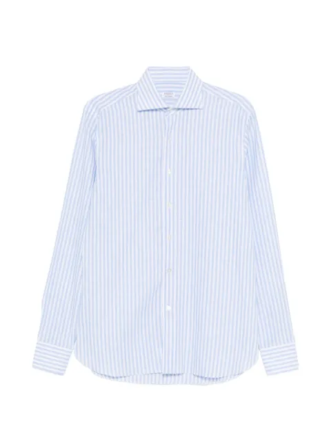 BORRIELLO NAPOLI striped shirt Blue 22015