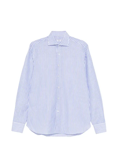 BORRIELLO NAPOLI striped shirt Blue 22027