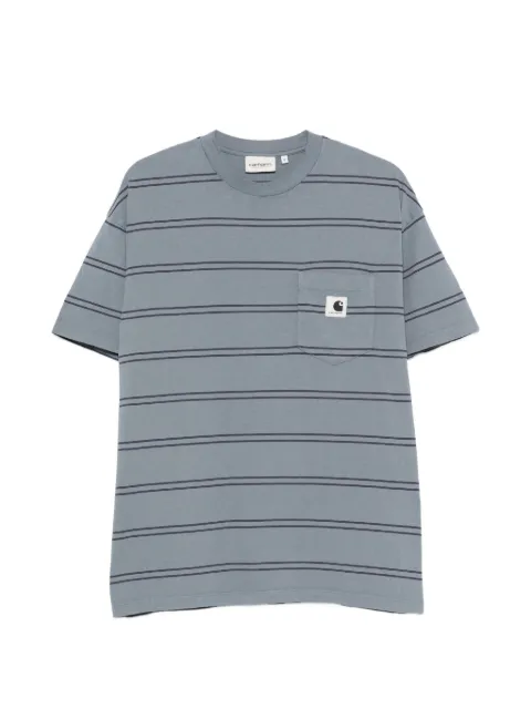 Carhartt WIP stripe-pattern pocket T-shirt Blue I036849