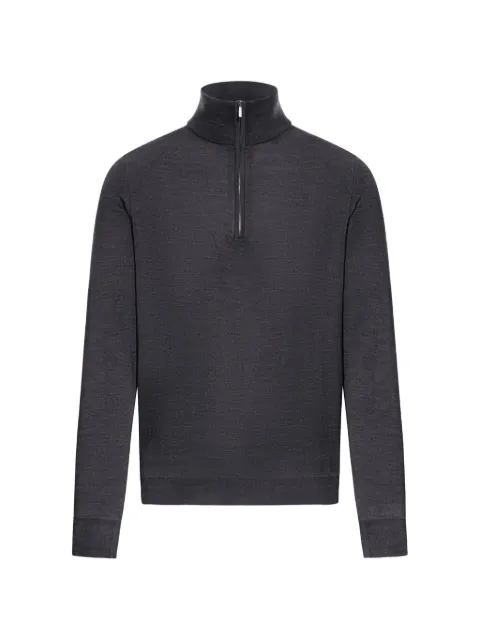 Zanone zip roll-neck sweater Grey 810135Z0290