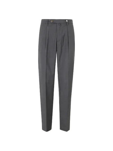 Myths pleated pressed-crease trousers Grey 26M19LONG101