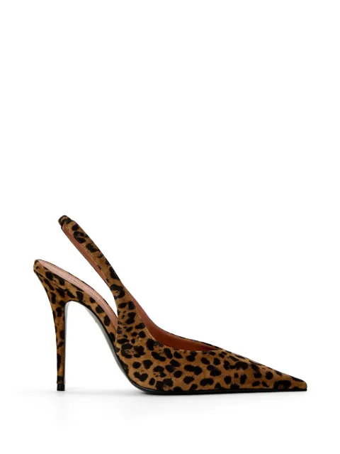 Amina Muaddi Anok slingback point pumps Brown 15S365616ANO