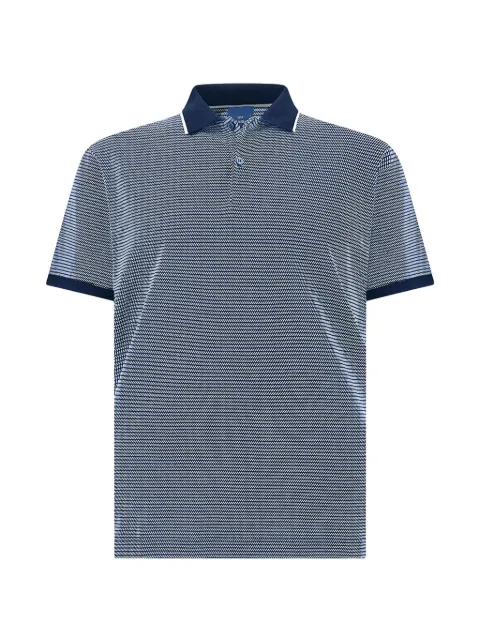 Paul & Shark patterned cotton polo shirt Blue 26411241