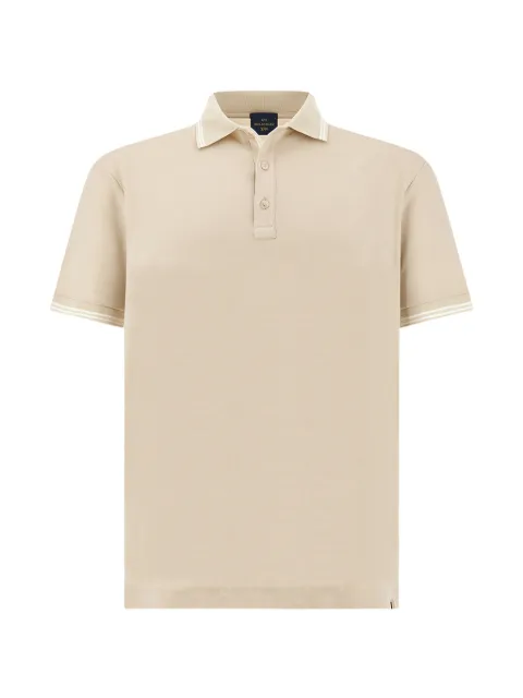 Paul & Shark striped-trim polo shirt Neutrals 26411256