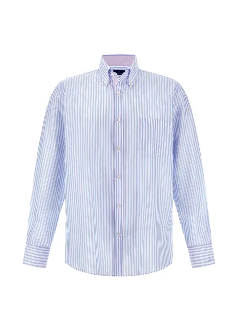 Paul & Shark striped-pattern cotton shirt Blue 26413088R