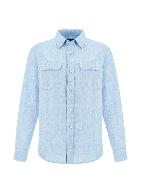 Paul & Shark pocket linen shirt Blue 25413252