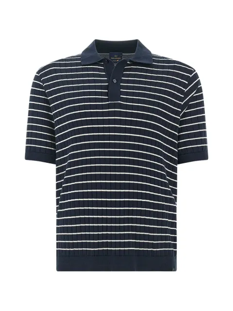 Paul & Shark striped-pattern polo shirt Blue 26411651