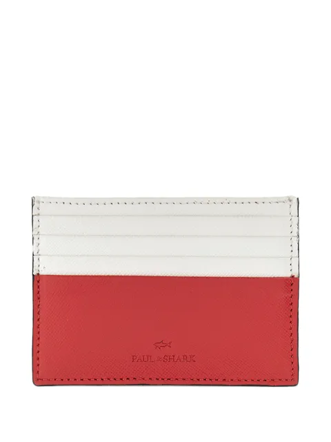 Paul & Shark saffiano-leather card holder Red 26418110I42