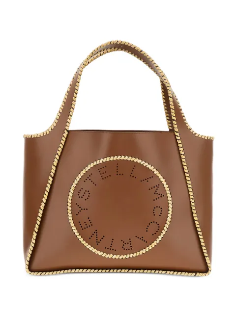 Stella McCartney logo-detail tote bag Brown 502793WP07042520