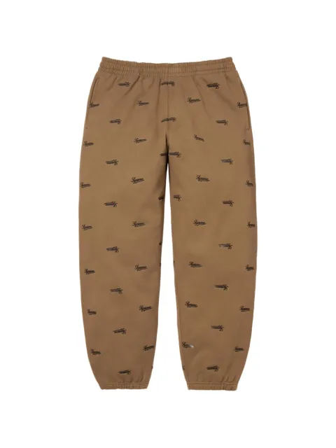 Supreme Repeat Script track pants Neutrals SU27082