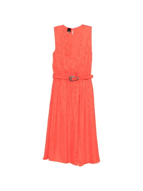 PINKO Caserta belted midi dress Orange 106801A3AN