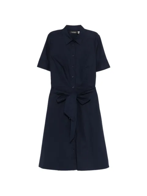 Lauren Ralph Lauren tie-waist shirt midi dress Blue 200748950