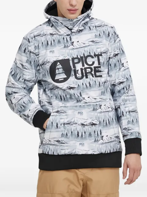 PICTURE Park Tech graphic-print hoodie Grey MVT467