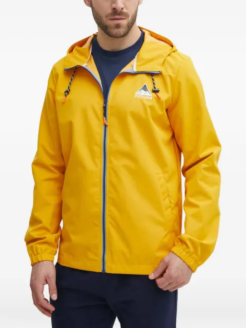 PICTURE logo-print hooded jacket Yellow MVT437