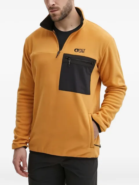 PICTURE zip pocket sweater Orange SMT130