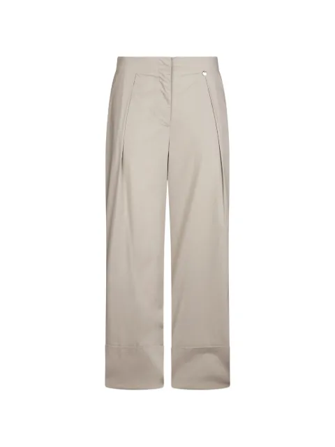 LIU JO logo-plaque flared trousers Grey WA6498T4853