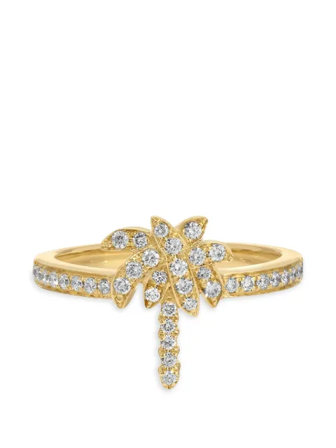 Anita Ko palm tree diamond pinky ring Gold AKRPLMTR100