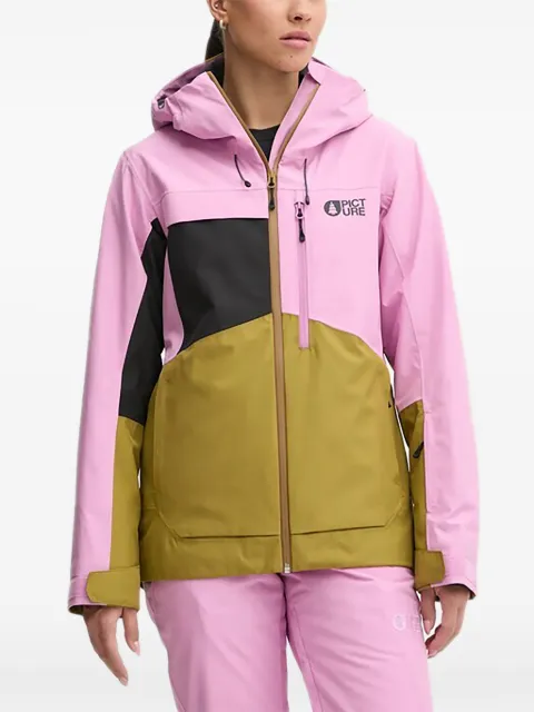 PICTURE Seen colour-block hooded jacket Pink WVT0369